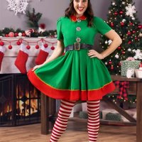 Female Christmas Elf Costume For